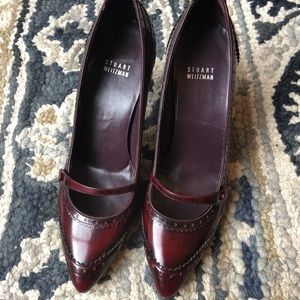 Stuart Weitzman Red Patent Heels EU Sz39.5
